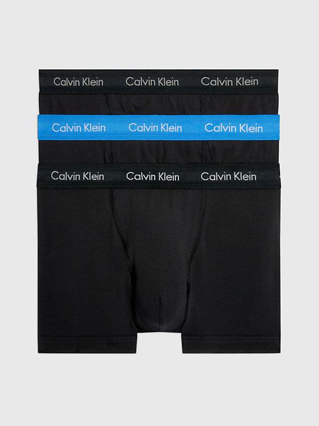 Calvin Klein USA 3 Pack - Cotton Stretch Mens Trunks Black 6281094-DX